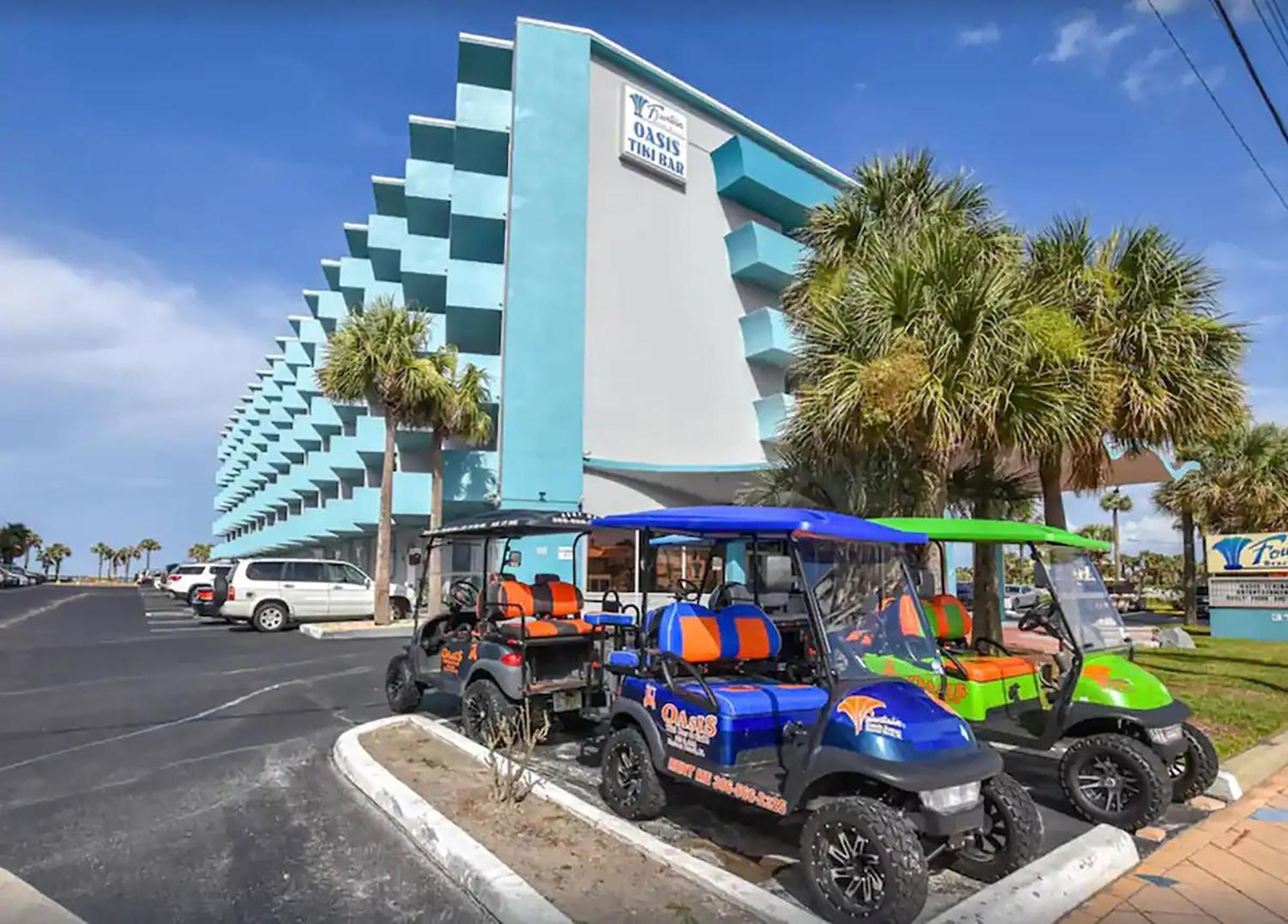 Aparthotel Open For 2025 Speedweeks Daytona 500 - Beachfront Studio - Private Balcony With Ocean View - Pool - Hot Tub - Tiki Bar - Sauna Daytona Beach Zewnętrze zdjęcie